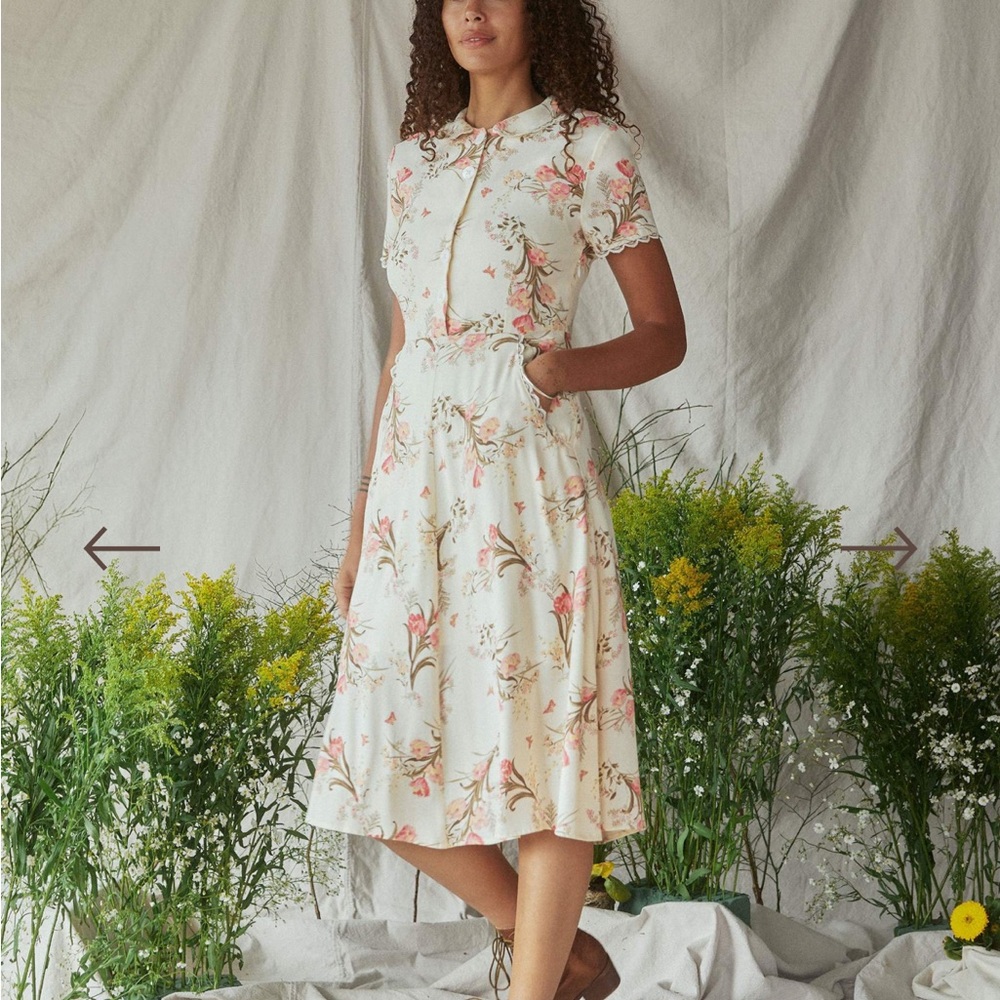 Christy Dawn Sebastian Dress In Butterfly Tulip Size X-LARGE New No Tags - Picture 5 of 9